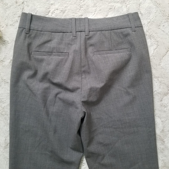 Elizabeth And James Gray Flat Front Pegged Wool Cropped Pants Size 2 - Picture 9 of 15